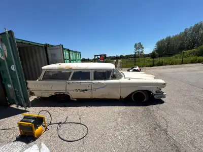 This is a classic project-level Ford Edsel wagon featuring its iconic signature grille, perfect for...