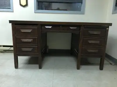 Vintage Wooden office desk, View more
