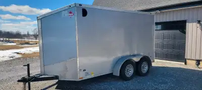 2017 Stealth Avenger 6x12' dual axle, rear barn doors, 4 new tires, recent safety.