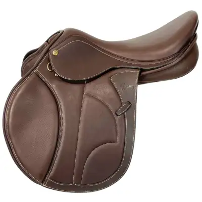 Calfskin Covered Leather Color: Dark Brown Panel: AMS® Synthetic Wool Knee Pad/Block: Molded Knee Pa...