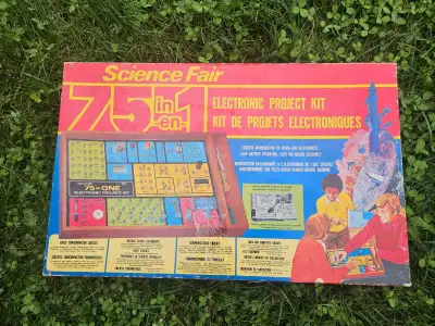 Vintage Science Fair 75-in-1 Electronic Project Kit, View more
