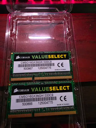 Corsair 16GB (2x8GB) DDR3 1333Mhz PC3 10666 Laptop Apple Memory, View more