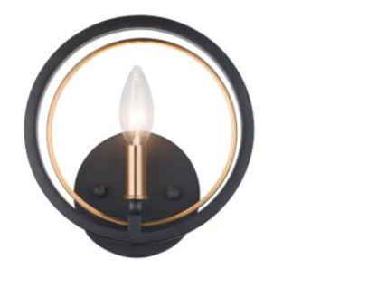 ONE LIGHT WALL SCONCEin Black by Matteo Canada SKU:  314353 in Indoor Lighting & Fans in Banff / Canmore