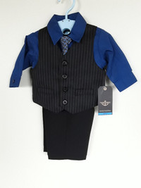 Baby boy's formal 4 piece outfit Size 3-6  months
