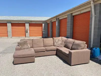 Brown U Shaped Sectional , View more