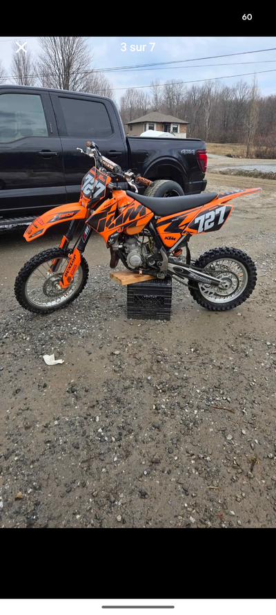 KTM 85SX 2006 Part d’un coup de crank 63 heures sur le frame 30 heures sur piston et crank Pipe FMF...