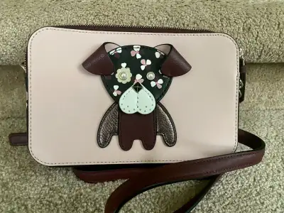 Kate Spade Floral Pup Dog Double Zip Phone Crossbody , View more