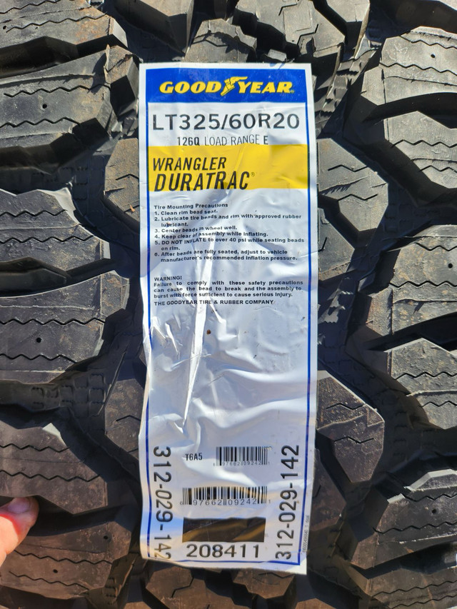325//60/20 Goodyear Duratrac Tires 37 inch New  in Tires & Rims in Bedford - Image 2