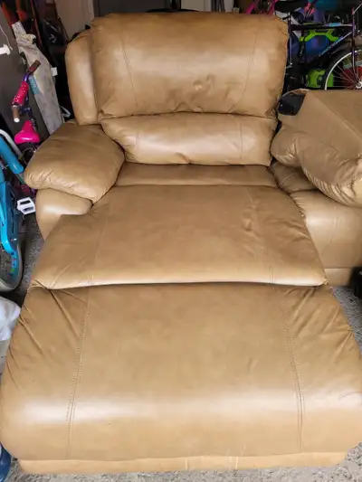 3 Piece Leather Sectional, View more