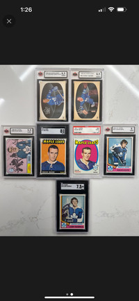 Dave Keon Johnny Bower George Armstrong Lanny MacDonald (7 card)
