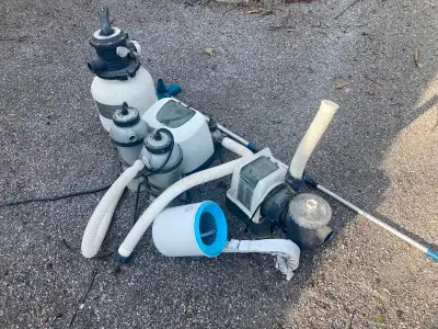 Never used Requires to be hardwired INTEX 925 GPH Krystal Clear Sand Filter Pump for Above Ground Po...