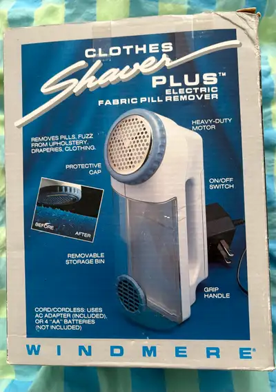 Clothes shaver plus fabric pill remover (Never used) ( FREE), View more