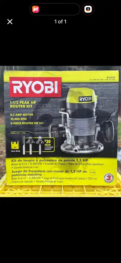 Ryobi Router Kit, View more
