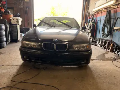 Clean E39 in great condition, black exterior over black leather interior. Low kilometers for the yea...