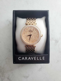Caravelle New York Women's Watch - Swarovski Crystal Rose Gold