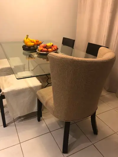 Cushioned Wingback Dining Chairs, View more