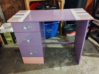 Cute hand-crafted/painted kid's desk
