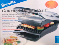 Breville Gourmet Health Grill - TG 400XL - NEW