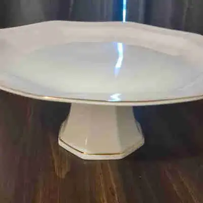 Gold Trim Cake Stand-See Bundle Offer!, View more