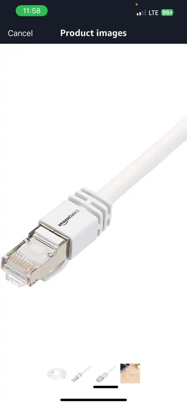 Cat 7 High-Speed Gigabit Ethernet Patch Internet Cable -White, 5 in Cables & Connectors in Hamilton - Image 4