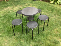 Table & five stools for children & tables