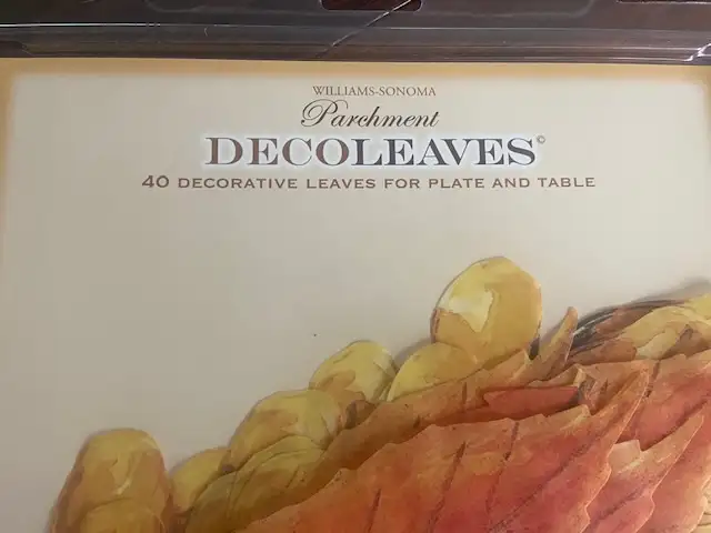 Brand new Williams Sonoma Fall decor leaves589631867774586881