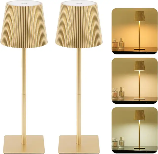 LUTEC 4-Pack Cordless Desk Lamp, 6000mAh Rechargeable, Touch Con in Indoor Lighting & Fans in Mississauga / Peel Region - Image 9