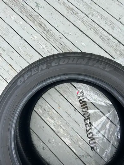 235/55/19 Toyo Open County A39 approximately 8/32 tread left please contact 506 544-6687
