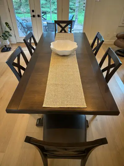 Dining / Kitchen Table with 8 Chairs, View more
