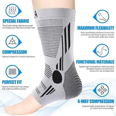 New in packages, I have a large set in black and 2 small sets in grey, $10 each set. NEENCA Ankle Br...