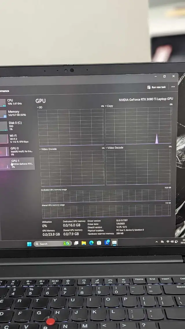 Laptop Lenovo ThinkPad X1 Extreme Gen 5 – i9 / RTX 3080 16Go / 1 in Desktop Computers in City of Montréal - Image 7