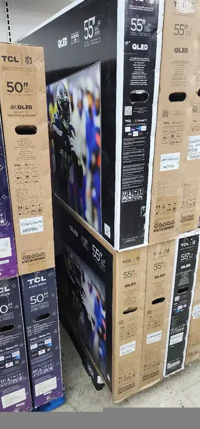 TCL 50" & 55"  4K UHD HDR QLED Smart Google tv Q651G & Q750G, View more