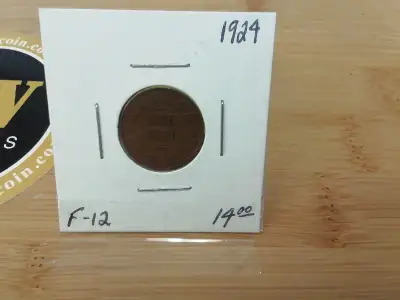 1924 Canada One Cent F-12 Coin, View more
