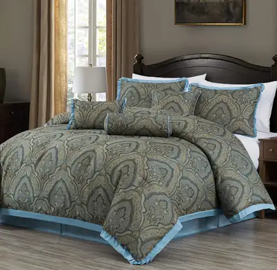 Chezmoi 7 Pcs King Comforter Set, View more