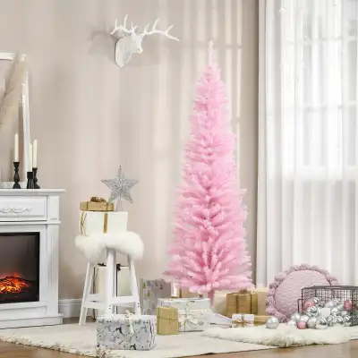 6' Pencil Christmas Tree, Slim Artificial Xmas Tree with Realist, View more
