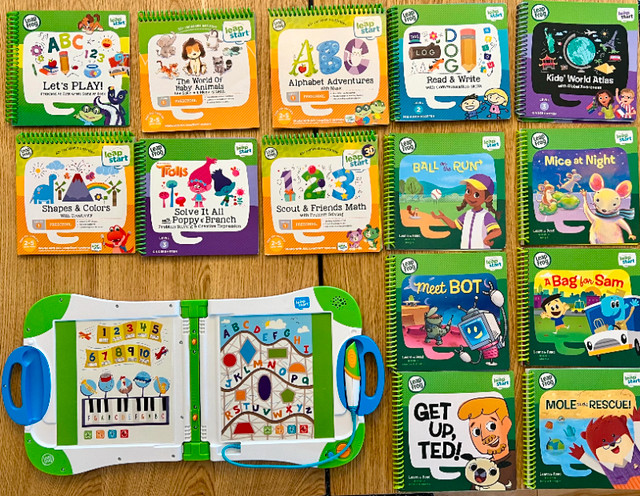 Used LeapFrog LeapStart + 14 Activity Books in Toys in City of Halifax
