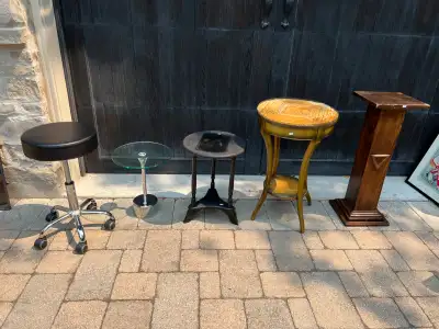 3 OLDER LAMP / SIDE / OCCASIONAL TABLES, View more