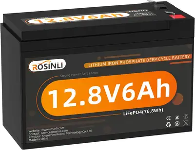 Je parle francais aussi -Selling brand new 12V 6Ah LiFePO4 Battery 4000+ Deep Cycles Rechargeable Li...