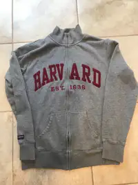Harvard Large Mens Full-Zip Embroidered Sweater