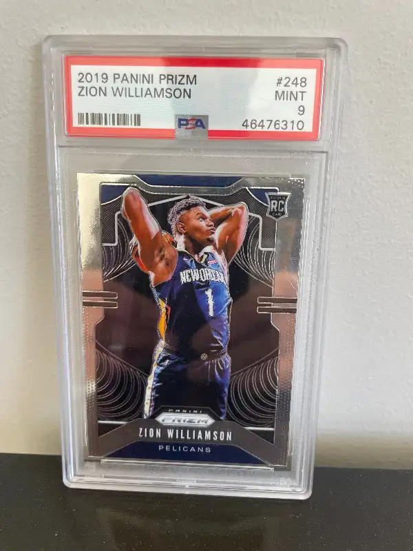 2019 Zion Williamson Panini Prizm Rookie Card PSA 9 in Arts & Collectibles in Oshawa / Durham Region - Image 2