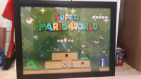 Cadre Super Mario World 26.5 x 20.25 po (mesures ext.)