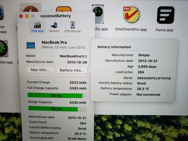 Retina MacBook pro (late 2013) i5 8GB RAM 256GB SSD A1 condition in Laptops in London - Image 5
