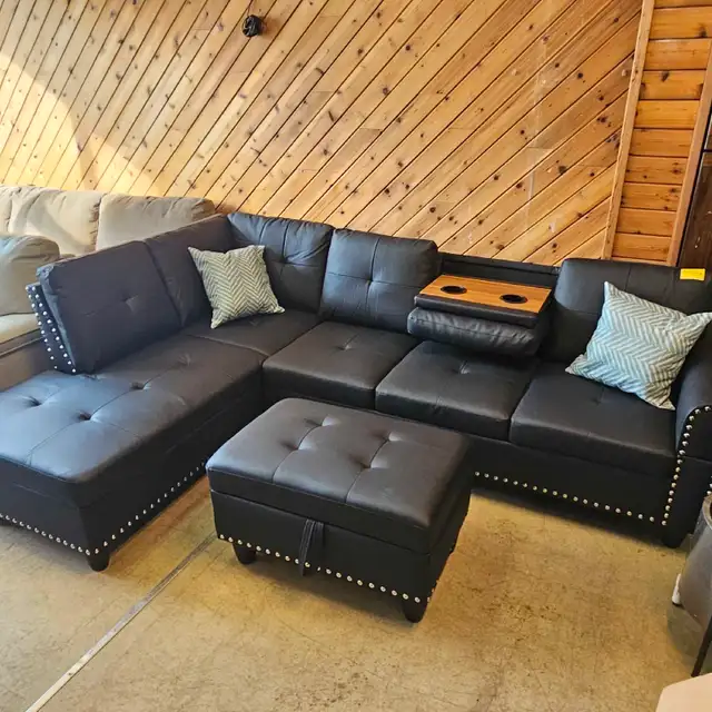 New Faux Leather Sectional62854394380546124