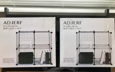Wire Storage Cube Shelves - 2 Sets Available $15 each or $25 for both Great for closets, apartments,...