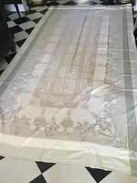 LARGE DAMASK TABLECLOTH,100% COTTON MADE IN FRANCE
