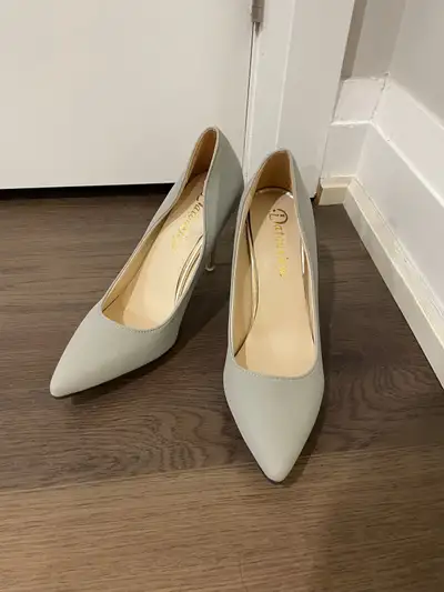 Suede Grey Heels, View more