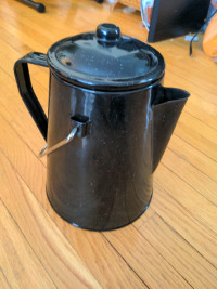 Enamel coffee camping kettle
