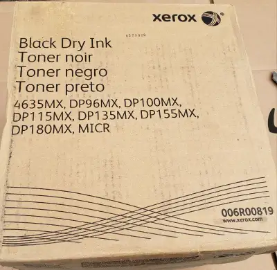Xerox MICR Toner Black Dry Ink Cartridge, 3 Cartridges 006R00819, View more