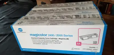 3 Cartouches d’encre laser couleur Konica Minolta (neuves), View more