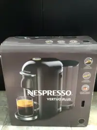 NEW NESPRESSO VertuoPlus Coffee-Espresso Maker Black Value $200+
